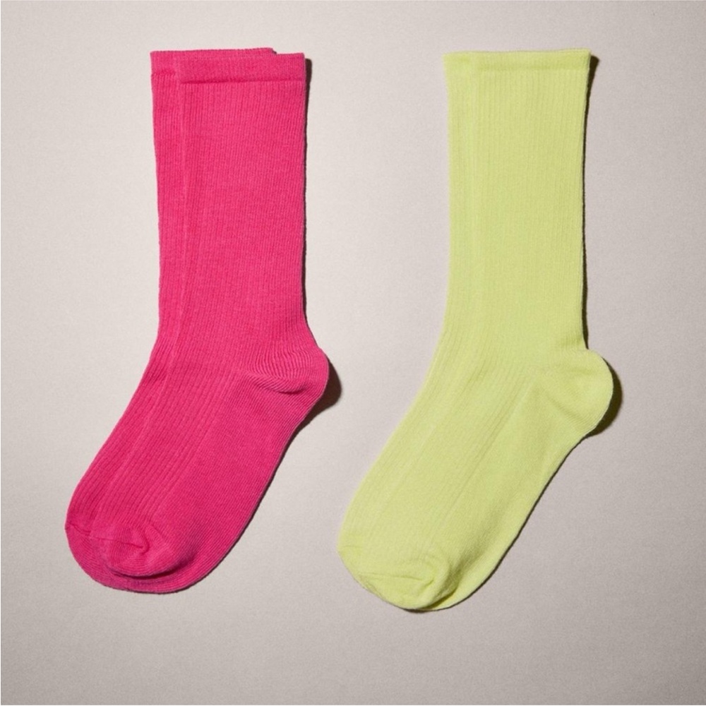 ZARA PACK OF TWO PAIRS OF LONG SOCKS